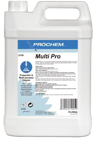 Prochem Multi Pro Professional Milti-Purpose PreSpotter Carpet Stain Cleaner 5L