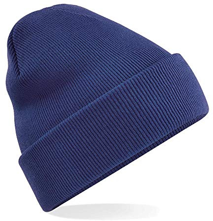 Beechfield Damen Original Cuffed Beanie Mütze, Oxford Blau, Einheitsgröße
