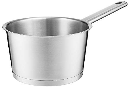 AMBITION Kasserolle ohne Deckel Selection Kochtopf Small Pot Griff Edelstahl Induktion Alle Herdarten 16 cm 1,7 L