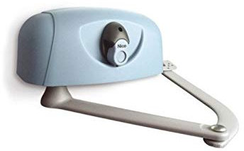 Nice Hyppo 7000 / HY7005 motor para puertas batientes con hojas de hasta 3 m, con brazo articulado, Irreversible, 230 Vac con fin de carrera en apertura y de cierre