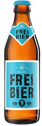 Sixpack 6 x Freibier Bier in der Männerhandtasche Original ML Helles in 0,33 Liter Flaschen (insgesamt 6) Alc.5,2% vol.