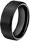 Mabohity Ring Herren/Damen Matt Poliert Titan-Ring Titanium 8mm Breit Ehering Verlobungsring Freundschaftsring Partnerring Hochzeit Band, Schwarz, Größe 52