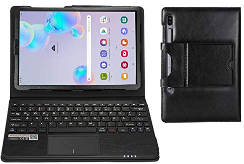 SonnyGoldTech MQ für Galaxy Tab S6 10.5 - Bluetooth Tastatur Tasche mit Touchpad für Samsung Galaxy Tab S6 10.5 | Tastatur Hülle für Galaxy Tab S6 LTE SM-T865 WiFi T860 | Tastatur Deutsch QWERTZ