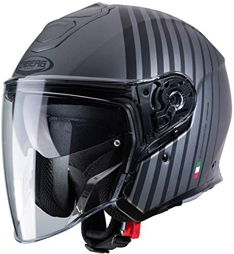 Caberg Unisex FLYON BAKARI Motorradhelm, schwarz, XS