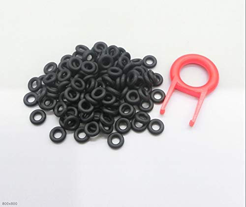 F-MINGNIAN-SPRING 110 x Keycaps O-ring ljuddämpare för Cherry MX tangentbordsångare ersättning brusreducering tangentbord O-ringtätning, svart, 9 x 4 x 2,5 mm