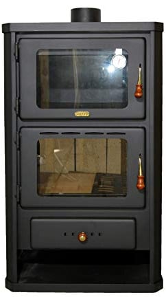 Holzofen mit Ofen, Kochherd, 014 kW Heizleistung