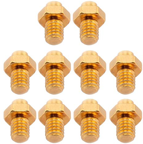 Inzopo 10 Stück Fahrrad Pedal Schrauben Pedal feste Nieten Anti-Rutsch Mountainbike Schrauben Gold wie beschrieben