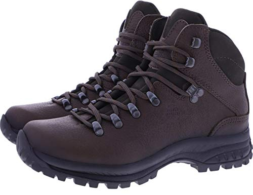 Hanwag W Waxenstein Bio Low Lady Braun - Hochwertiger biologischer Damen Leder Trekkingschuh, Größe EU 42.5 - Farbe Mocc