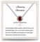 Presentski Geburtsstein Halskette Januar Damen Granat Kette Anhänger mit Solitär Siber Edelstein Kette für Mädchen