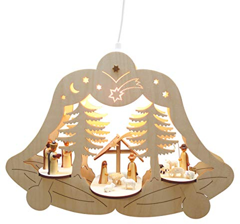 Rudolphs Schatzkiste Fensterdekoration Fensterbild Heilige Familie Natur mit Beleuchtung BxHxT 37x28x10cm NEU Fenstermotiv Weihnachten Adventsstern Holz Seiffen Erzgebirge Stern Linde Fensterdeko