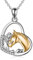 YFN Mädchen und Pferd Halskette für Mädchen Sterling Silber Pferdeschmuck Pferd Geschenke für Frauen (Gold Horse Halskette)