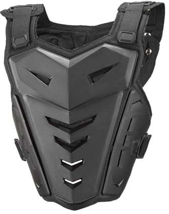 Hamaio Motorrad Protektorenjacke, Motorrad Protektorenhemd Für Erwachsene - Brustpanzer Motorradjacke Für Dirtbike- Motocross-Skifahren Snowboarden, Schwarz