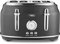 Tower T20065BLK Renaissance 4 Slice Toaster, 7 Browning Levels, Self-Centring Function 1630W, Black