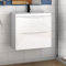 Aica Sanitär Badmöbel Set Weiß Hochglanz 60 cm Sofia Waschbecken mit Unterschrank Waschtisch