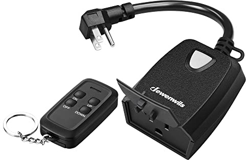 DEWENWILS Outdoor Dimmer for String Lights, 100FT Remote Switch Range