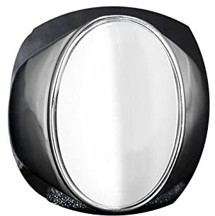 Dsnyu Ringe für Herren Edelstahl, Ovaler Naturstein Silber Ringe mit Opal, Herren Ringe zum Jubiläum, GR.65 (20.7)