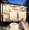 Lunartec Lichterketten außen: Outdoor-Lichtervorhang, 300 LEDs, Fernbedienung, 3 x 3 m, weiß, IP44 (Lichternetz-Lichterkette, Lichterkette Netz, Gartensteckdose)