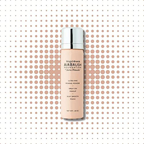 Jerome Alexander Magic Minerals AirBrush Foundation Spray Make up - Integriertes Make-up mit Hautpflege feuchtigkeitsspendend (Bright Light, 30 ml)