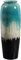 ROBAUN Blaue Keramikvase mit Farbverlauf, große Bodenvase, Moderne Dekoration, trockene Blumenvase for den Einsatz im Home Office, Dekoration, Bodenvasen, Pflanzenhalter