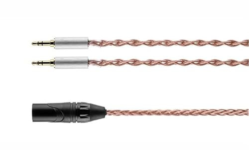 Moondrop UP Casque Upgrade Line 4 Broches XLR à 4,4 mm / 4 Broches XLR à 6,35 mm Adaptateur Double 3,5 mm à 4,4 mm XLR câble Casque (Headphone Cable (Dual 3.5mm to 4Pin XLR,150cm)