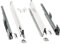 Cajón de cocina AZERODESIGN altura 84mm guías de freno de extracción total, rieles de hasta 50 kg de peso, color en blanco laterales regulables, para cocinas,cajoneras, armarios (500MM)