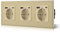 BSEED Enchufe Pared con 20W USB y Tipo C,Enchufe USB C de Cristal,Carga Rápida,3 en 1，Fácil Instalación,3 Enchufes,228mm Oro