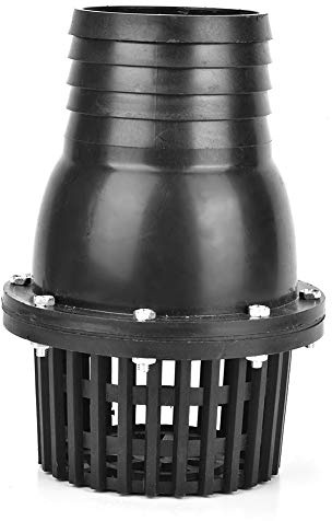 Alvinlite PVC-Rückschlagventil|Wasserpumpen-Fußventil Niederdruck-Flachrückschlagventil für Flüssigkeitsmaschine Schwarz|4 Zoll Wasserpumpe