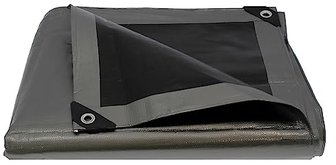 GT Garden Spezialplane, Holz, Grau, sehr robust – 260 g/m² – 2 x 10 m