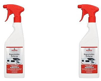 NIGRIN CARAVAN Regenstreifen-Entferner, für Lack- und Kunststoffoberflächen sowie Böden, löst Regenstreifen, Öl, Diesel, Politurreste, Straßen- und Umweltschmutz, 750 ml (Packung mit 2)