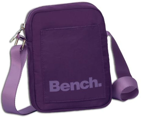 Bench kleine Umhängetasche Schultertasche Small Shoulderbag Crossbag 64173, Farbe:Violett