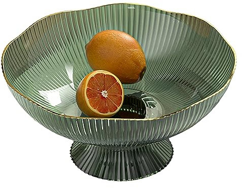 Bols de fruits décoratifs pour cuisine fruits épuisant bol époustouflant dessert stand stand collations panier bol avec rayures pour gâteau de bonbons noix de noix à maison