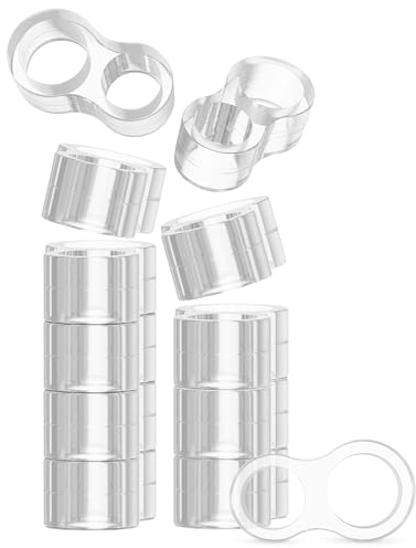 virea 12 x Fermaporta per maniglie Trasparente - - Fermaporta per proteggere pareti e mobili - - Per maniglie di porte e finestre - - Paracolpi per maniglie di porte dal design discreto