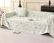 Gualiy Couch Überzug 180x180cm, Blume und Blatt Gedruckt Couch Überzug 1 Sitzer Sofa Überzug Abwaschbar Grün Sofa Überzug für Wohnlandschaft