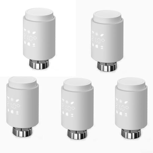 Smart Zig-Bee Heizkörperthermostat – Telefon-App kontrollierte Temperaturanpassung, Smart Home Temperaturanpassung (5 Stück)
