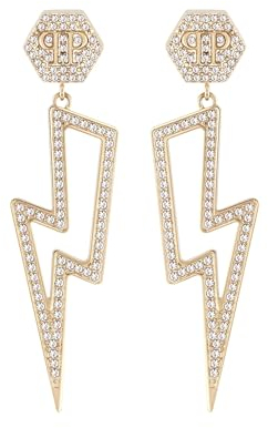 Philipp Plein Damen Ohrringe Ohrhänger Edelstahl IP Gold PLEIN VANITY PJ7EA02EU