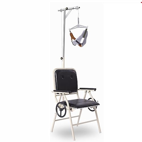 PASPRT Heimrehabilitations-Halswirbel-Traktionsstuhl, Faltbarer Halswirbel-Traktionsstuhl, Physiotherapie, verbessern Sie die Körperhaltung mit unserem Hals-Traktionsstuhl (B)