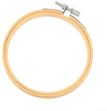 HEIBTENY Stickrahmen-Werkzeug, Bambus Stickrahmen, Holzrahmen, Kreis Stickschuppen, Für Stickarbeiten, Heimdekoration, Wanddekoration, Kreuzstich, Crewel, Nadelarbeiten Usw(15cm)