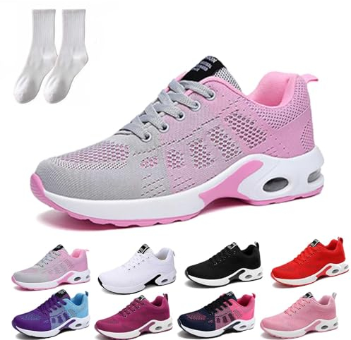 OrthopäDische Schuhe Damen, Orthoback Schuhe Damen, Orthoshoes Cloudwalk Pro - Ergonomischer Schmerzlinderungs-Schuh (Graurosa, 40 EU)