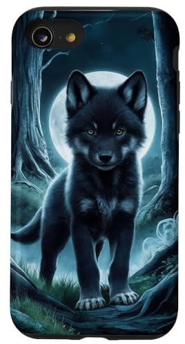 Wolf-Design für Wolfsliebhaber und Wolf Hülle für iPhone SE (2020) / 7 / 8