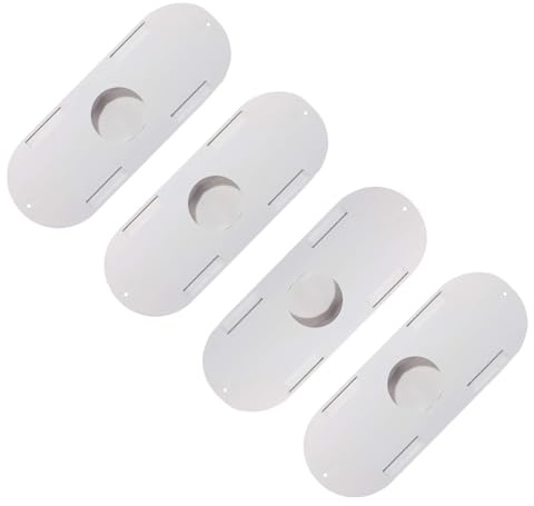 HAICN Equipo de escape de abejas, 4 piezas, estilo Porter, herramientas de apicultura blancas para escape contra barrera, suministros de apicultura