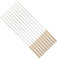 ORFOFE 10pezzi Spiedini Per Barbecue Con Manico in Legno Spiedo Per Barbecue in Metallo Resistente Spiedo Per