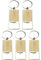 5 Pcs Bottle Opener Keyring Diy Blank Bamboo Beer Bottle Opener Keychain Beverage Soada Drinks Bottle Opener Key Chain for Daily Use Keyring Decoration
