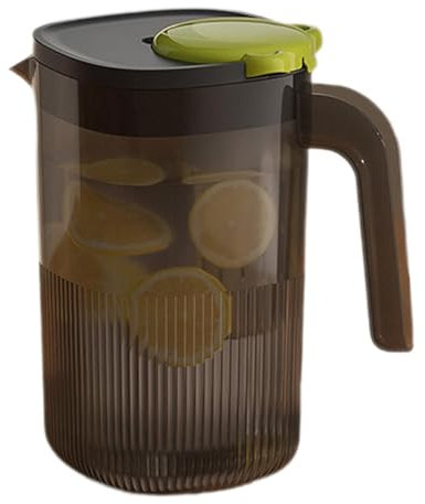 Large Drink Pitcher, Iced Tea Pitcher, Lemonade Drink Pitcher, 2200ml Large Pitcher Jug Heat Resistant with Handle - Fridge Iced Drink Kettle, Cold Tea Containers Built-In Filter for Lemonade