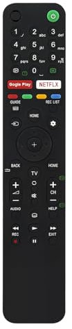 VINABTY Infrared Replace Remote Control RMF-TX500E RMFTX500E Fit for SONY Android 4K Ultra HD LED TV KD-55XG8599 KD-55XG8796 KD-55XG9505 149355411 KD-55AG9 KD-65AG9 KD-77AG9 KD-55XG8505