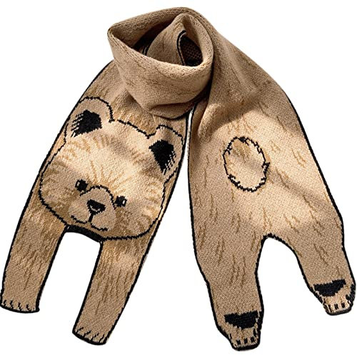 Seidenschal Damen Seide Einfarbig Halstuch Schwarz Kinder Mode Eltern Kind Schal Schal Animal Print Niedlicher warmer Schal Tuch Damen Winter Tuch Damen Loop Schal Damen (Khaki, One Size)