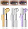 Baorder 3PCS Glitter Colored Mascara,Waterproof Long Lasting Sparkly Diamonds Mascara,Silver Gold Purple Color Diamond Mascara for Eyelashes, Lengthening Volumizing Colorful Mascara,Party Wedding