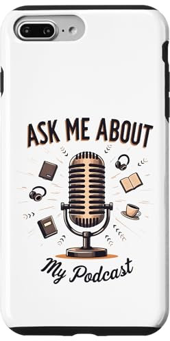 Custodia per iPhone 7 Plus/8 Plus Chiedimi del mio microfono per podcast