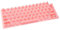 Lyreh Long Nail Keyboard Cover Compatible with MacBook, Silicone Key Board Bubble Stickers Raised Keyboard Skin Protector for Type Long Nail Art (Pink, Star)