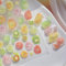 Shimmerz 5D Relief Summer Fruit Nail Art Stickers Decals Fruit Nail Stickers Light Lemon Kiwi Fruit Elegant Design Summer Manicure Accessories