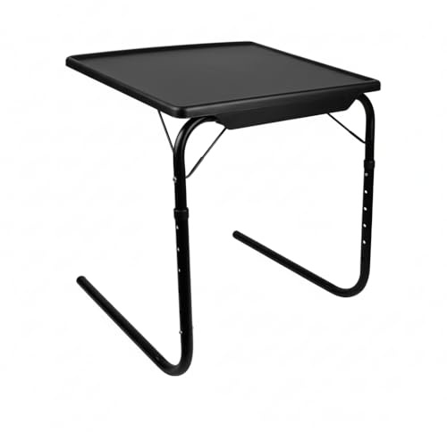 Bargains Crown Portable Foldable Sofa Table | Adjustable Tray Folding Desk Smart Table | Folding Laptop Stand | Sofa Side Table for Eating Drawing Reading Writing Crafting Armchair Table Stand